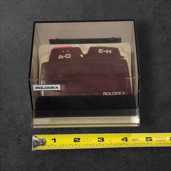 Vintage Rolodex Petite S-300C Covered Card File w/ A–Z Tabs & Blank Cards USA - Picture 14 of 16